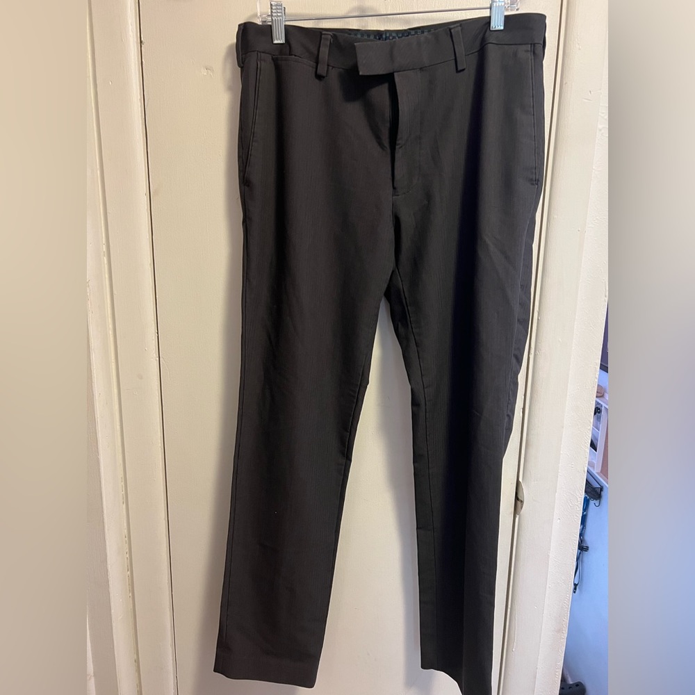 Dark gray men’s dress pants